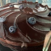 Vegan Chocolate cake   at Café Kater in Leipzig