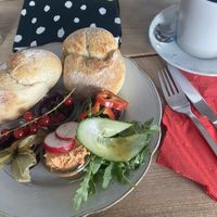 Frühstück vegan angepasst😄  at Café Kater in Leipzig