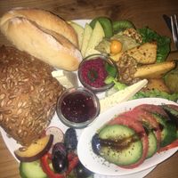 vegan breakfast  at Café Kater in Leipzig