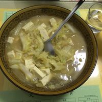Cabbage, tofu and noodle soup (huge portion) at TiānYuán SùShí 天缘素食 in Dalian