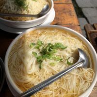 Noodles with tea oil 茶油麵線 at Yāo Yuè Chá Fāng 邀月茶坊 in Taipei
