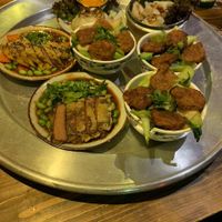 Selection of yummy small dishes at Element Five in Berlin