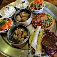 Choice of small plates at Element Five in Berlin