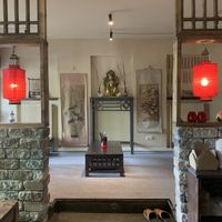 In this corner you can seat on floor   at Element Five in Berlin