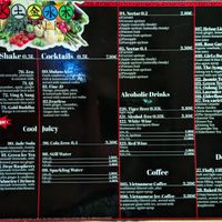 Menu at Element Five at Element Five in Berlin