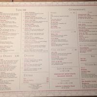 Die Speisekarte  at Element Five in Berlin