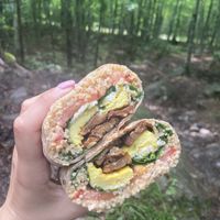 Vegan breakfast wrap   at Sweet Rose in Fall River
