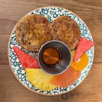 vegan french toast ($12 as of 8/24…)  at Cafe 21 - University Heights in San Diego