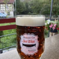 Fresh local beer at Gasthof Zur Sägemühle in Hiltpoltstein