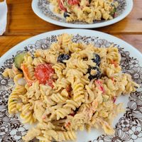 Veganer Nudelsalat at Gasthof Zur Sägemühle in Hiltpoltstein