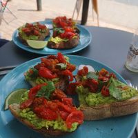 Sooo delicious! Best avocado on toast we've ever had 😋😋 at The Locker in Cambridge
