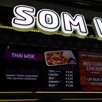 Part of the menu at Som Kitchen in Vienna