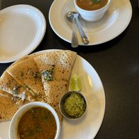 Birria Quesadilla and Papas Potato Soupp  at Giving Tree Cafe in Phoenix