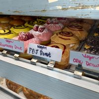 So many good options... at SK Donuts & Croissant in Los Angeles