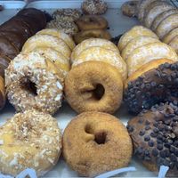 They recently set up Vegan doughnuts deck right next to the cashier. Yay! at SK Donuts & Croissant in Los Angeles