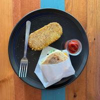 break the fast sandwich   at Ultreya Coffee and Tea in San Diego