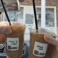 vegan coffees with oat milk!   at Ultreya Coffee and Tea in San Diego