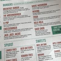 Burgers at Mockingbird in Wellington