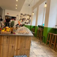 Nice cosy interior at Tiffin Cafe in Lisbon