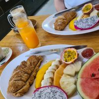 Vegan breakfast at Da's Home Bakery in Chiang Mai