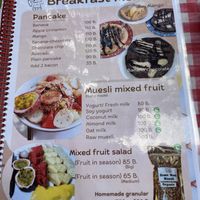 Muesli bowl menu  at Da's Home Bakery in Chiang Mai