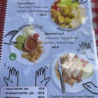 Vegan meal optionns  at Da's Home Bakery in Chiang Mai