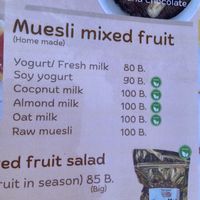 Non-diary milks and soy yogurt   at Da's Home Bakery in Chiang Mai