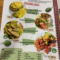 Menu  at Da's Home Bakery in Chiang Mai