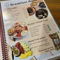 Menu  at Da's Home Bakery in Chiang Mai