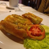 Vegan spring rolls at Eco Cafe 2 in Banjar