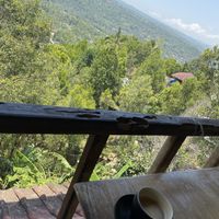 The view  at Eco Cafe 2 in Banjar
