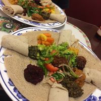 Veg platter at Meseret in Minneapolis