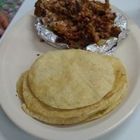 Baked potato at El Veganito Mixe in San Luis Potosi