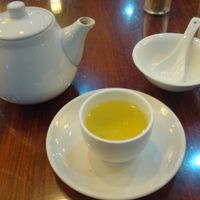tea before yummy food at Fo You Yuan Vegetarian 佛有缘素食馆 in Guangzhou
