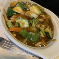 Veggie delight w/ curry sauce at Tokyo Garden in Redding