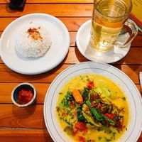 Vegetable Curry & Lemongrass Tea at Baliku in Ubud