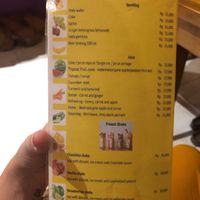 Drink menu  at Baliku in Ubud