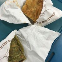 Lovely savory pancakes at Fù Xiāng SùShí 馥薌素食 in Taichung