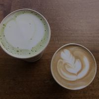 Matcha Latte and Mocha  at Captain + Stoker in Monterey