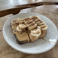 Banana peanut butter toast  at Captain + Stoker in Monterey