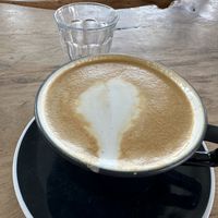 Hot macadamia latte  at Captain + Stoker in Monterey