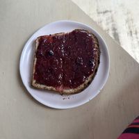 Toast with jam   at Captain + Stoker in Monterey
