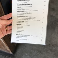 Menu. Awesome  at Captain + Stoker in Monterey