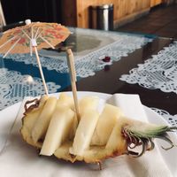 Dessert- pineapple  at Joapira in El Hierro