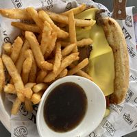 Philly cheese steak sandwich  at The Block in St Louis Park