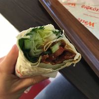 Small wrap at Cigköftem in Rotterdam