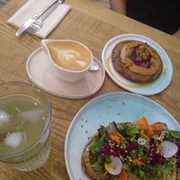Savory toast and pancake at Manna Porto in Porto