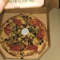 vegan pizza at Pizza Fan in Alexandroupolis