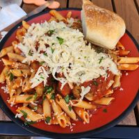 Vegan chicken parm at The Brick in Hoboken