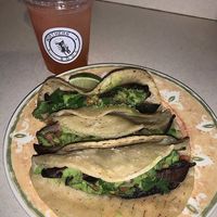 Portobello Tacos w/ a frozen margarita  at Northern Soul in Hoboken